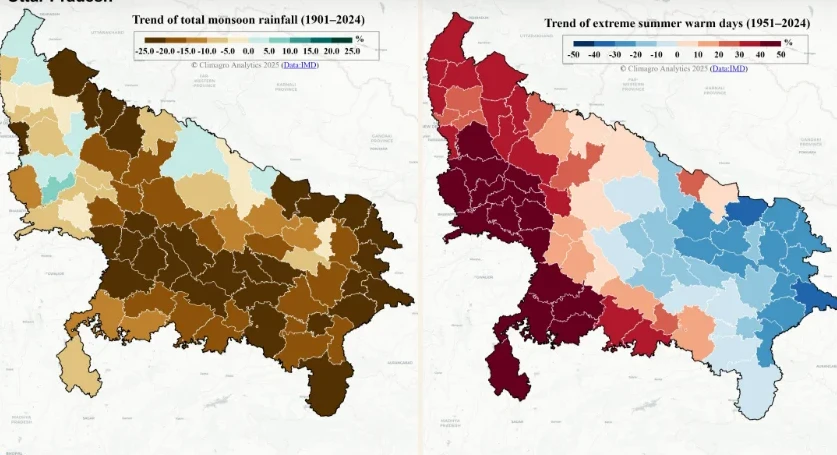Uttar Pradesh Climate Hazard Map